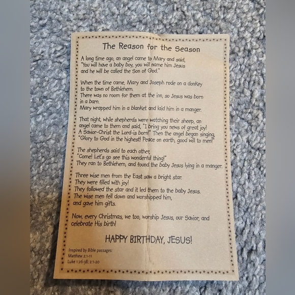 At Home America Navity Set NIB Christmas  Decor Folk Art Country Chic - Picture 3 of 6